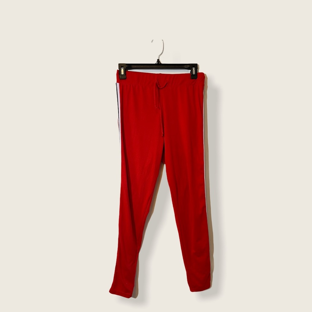 SWS active red striped leggings
